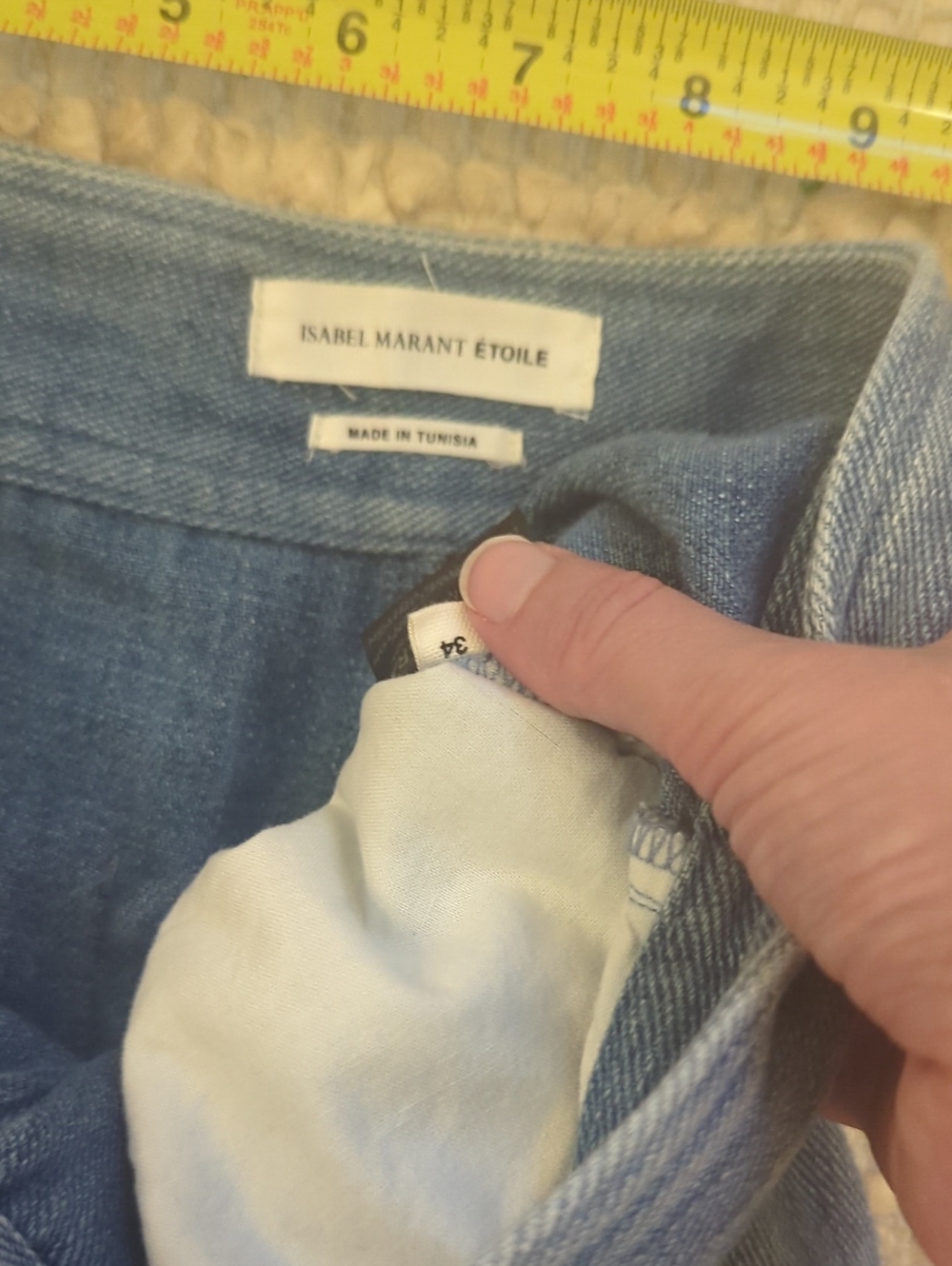 Isabel Marant High-Waisted Wide Leg Jeans | Size 34 (XS/S) - Picture 5 of 6